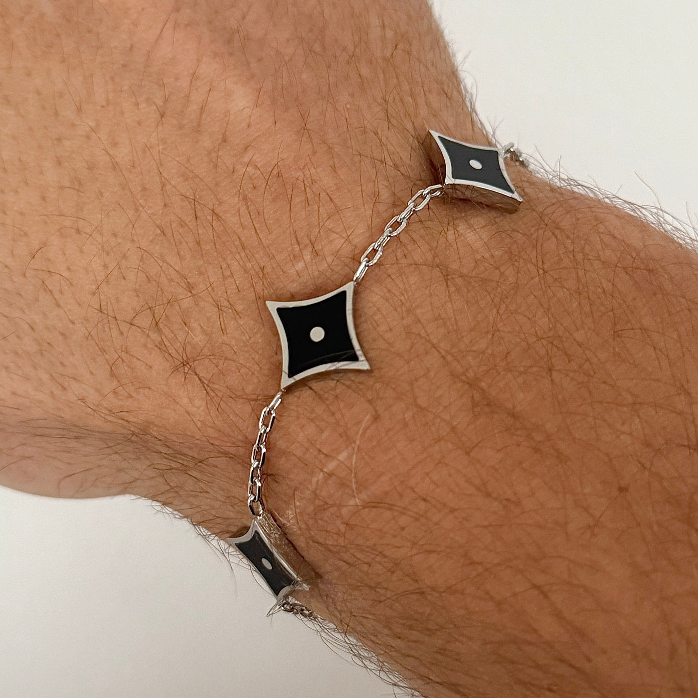 Ikonisk Rhombus Armbånd sort