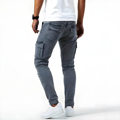Samuel™ | Cargo-bukser i stræk-denim