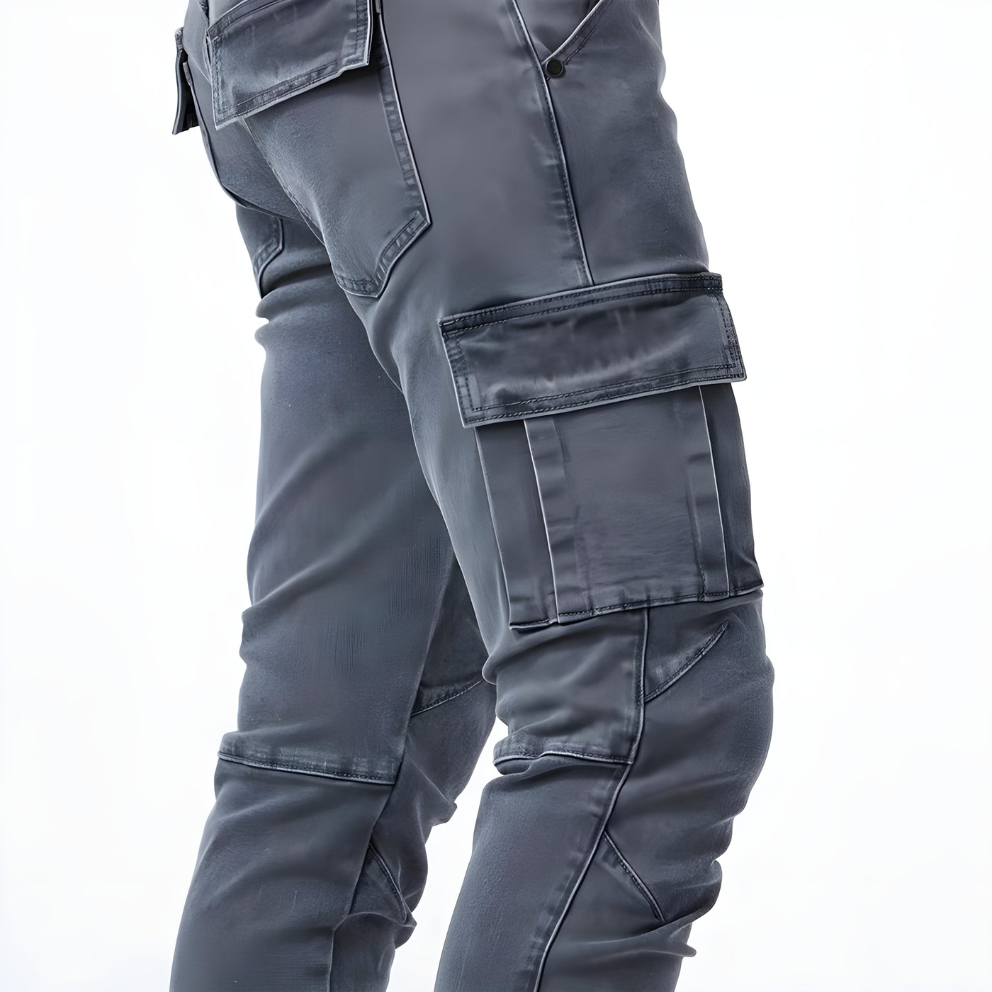 Samuel™ | Cargo-bukser i stræk-denim