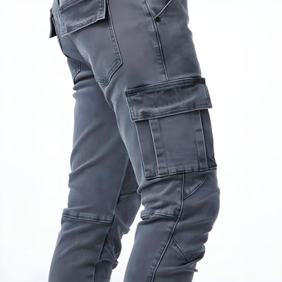 Samuel™ | Cargo-bukser i stræk-denim