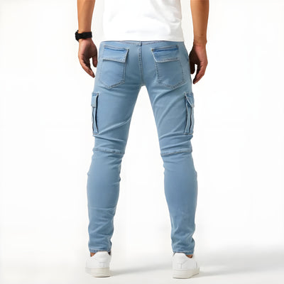 Samuel™ | Cargo-bukser i stræk-denim