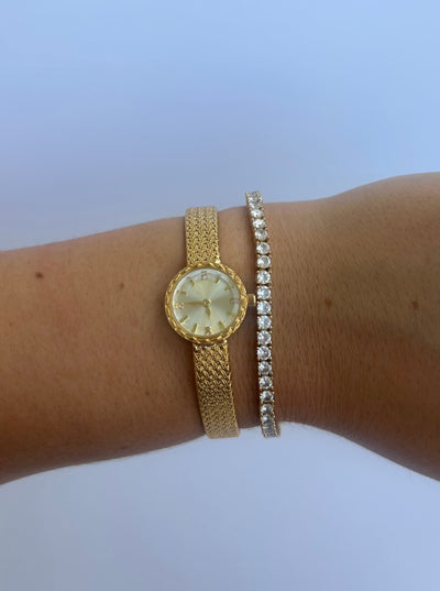 Vintage Messing Guld Dameur Lille Urskive