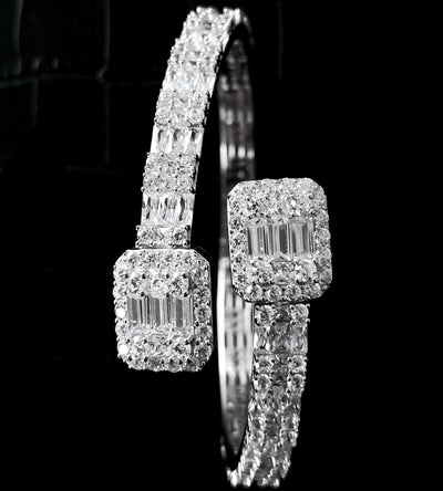Baguette armbånd 925 sterling sølv