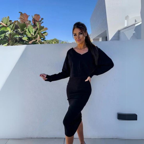 Andrine - Lækkert sweatshirt- og kjole-sæt
