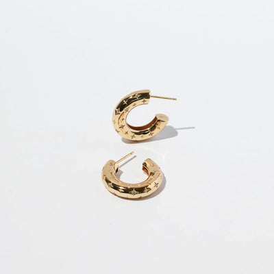 Cosmic Hoop-Øreringe | Guld 16k