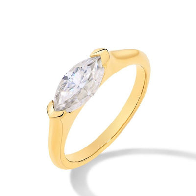 Hailey Playa Tynd Ring | Guld 18k