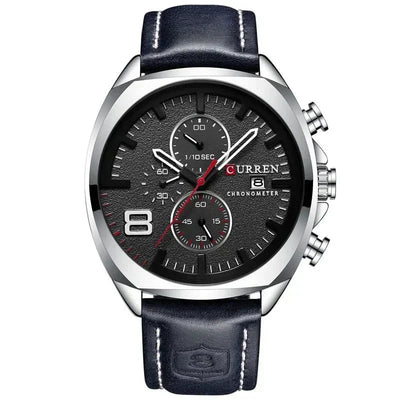 Vandtæt chronograph sportur med militærdesign