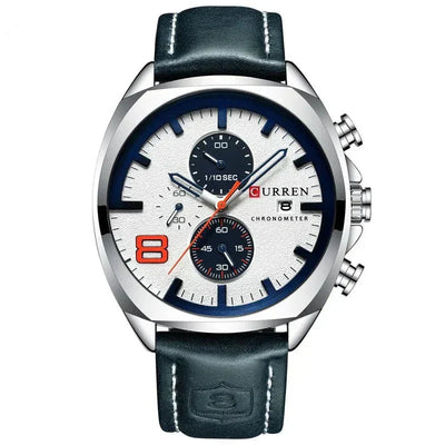 Vandtæt chronograph sportur med militærdesign