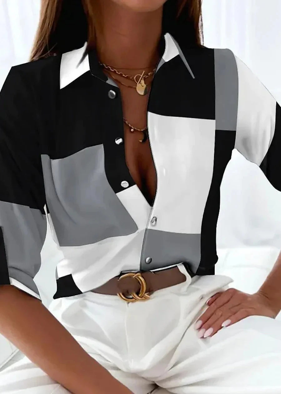 Viola | Bluse med moderne print