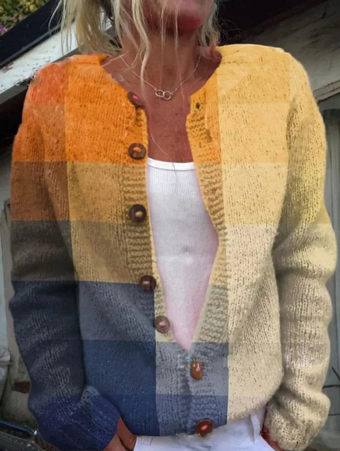 ALINA I MODEBEVIDST BLOMSTRET CARDIGAN