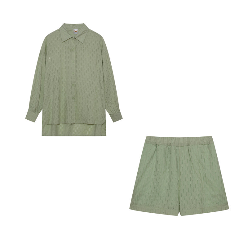 Elizabeth™ - Luftigt Skjorte- og Shorts Sæt