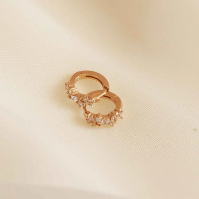Kristall Cluster Huggies | Guld 18k
