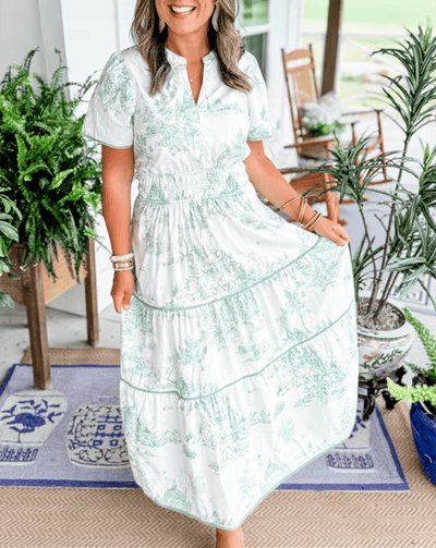 Elenire™ - Dame Klassisk Charm Maxi Kjole