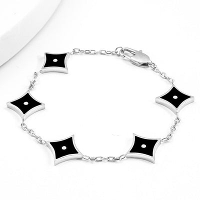 Ikonisk Rhombus Armbånd sort