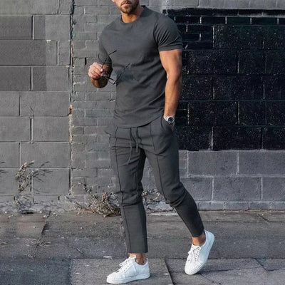 LoungeDuo™ | Sæt med lange bukser og T-shirt