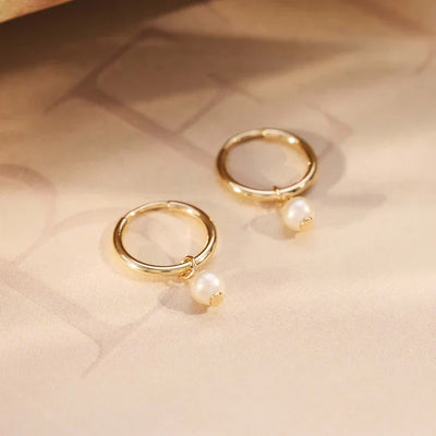 Delia Crest Øreringe | Guld 14k
