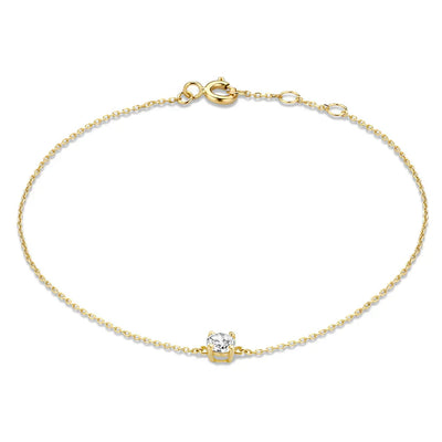 Cléa Moissanit-Stein-Armbånd | Guld 14k