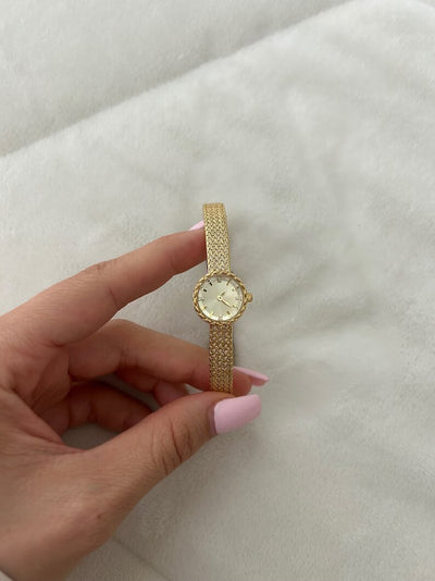 Vintage Messing Guld Dameur Lille Urskive