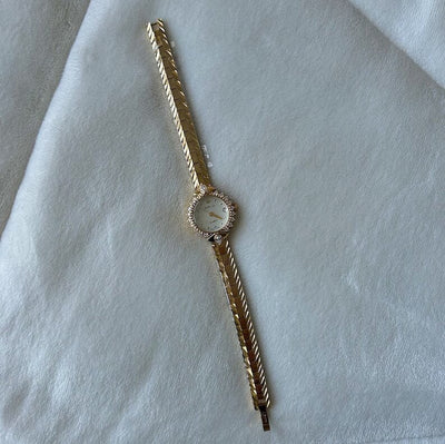Vintage Messing Rund Guld Dameur