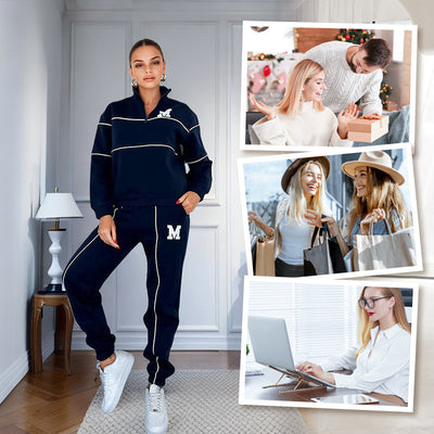 Jade - Linned Casual Hoodie Sæt 2-delt