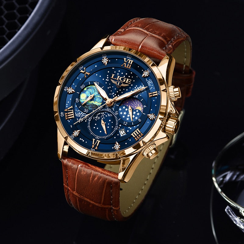 Elegant Mondphasenuhr