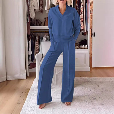 Calliope - Lækkert fashion-sæt til damer 【Top + Bukser】