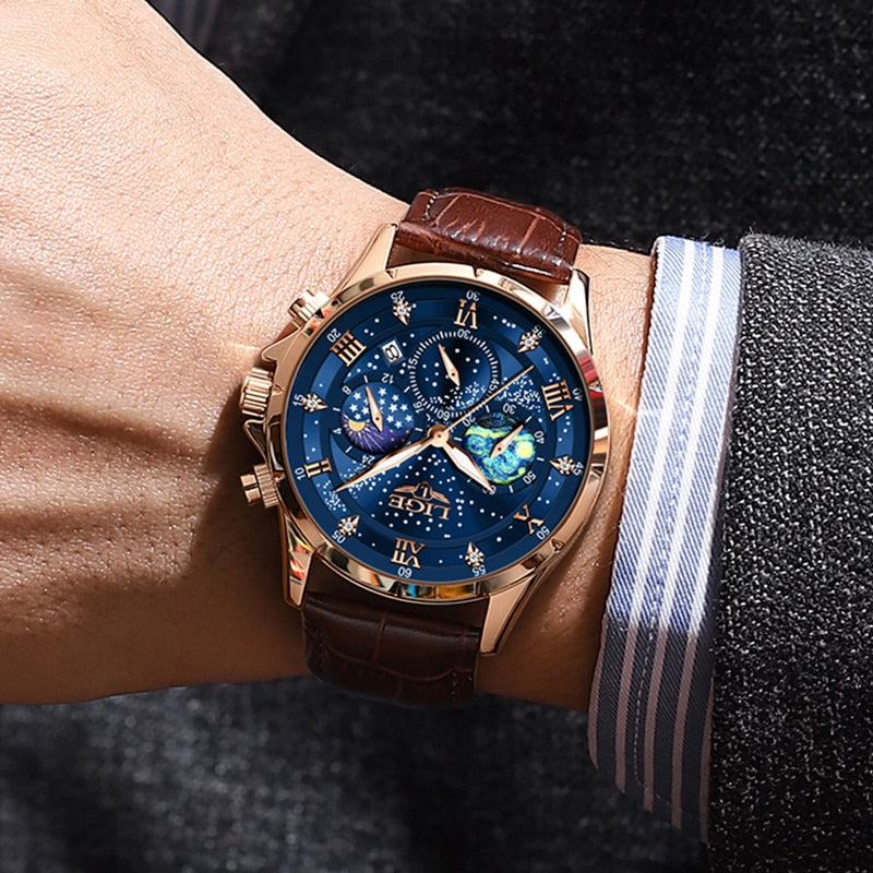 Elegant Mondphasenuhr