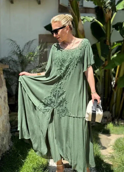 Lucia™ | Besticktes Kleid - Olsen & Olsen